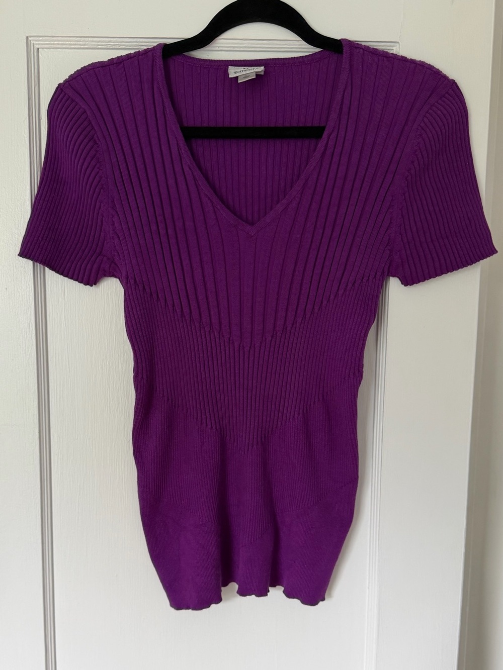 Worthington Purple Silk Blend Sweater Top